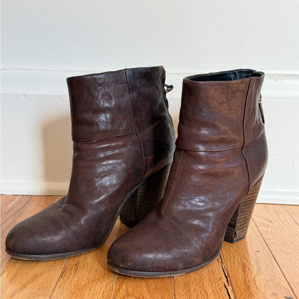 Rag & Bone Brown Leather Ankle Boots
